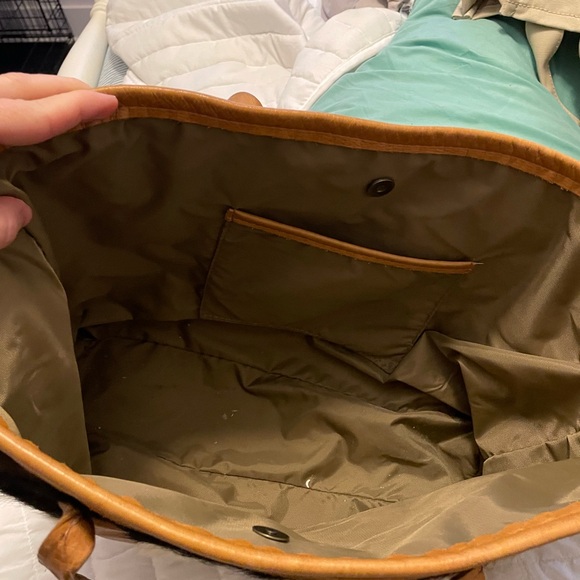 Canoe bovine fur & leather tote - Picture 7 of 7